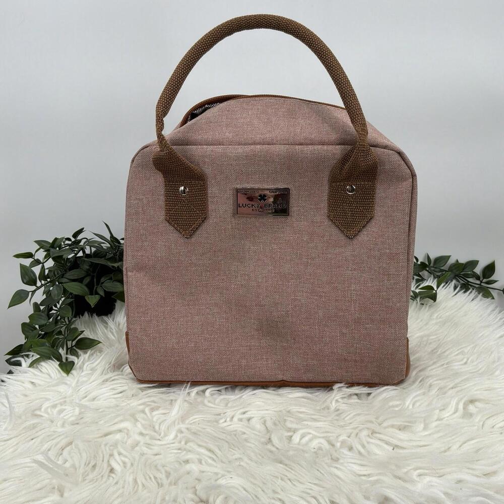 Lucky Brand Vintage Red Rose Insulated Lunch Bag